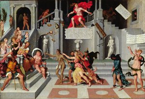 Allegory of Fortune and the Vices by Flemish School